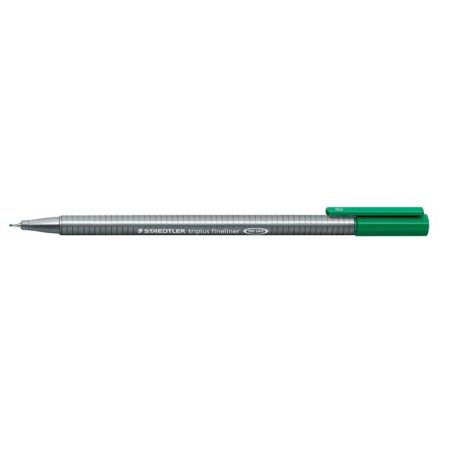 STAEDTLER Tűfilc, 0,3 mm, STAEDTLER "Triplus 334", zöld