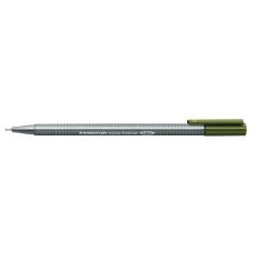   STAEDTLER Tűfilc, 0,3 mm, STAEDTLER "Triplus 334", olivazöld