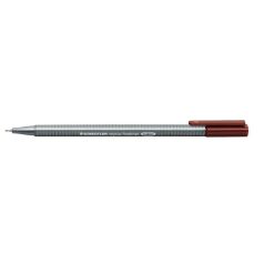   STAEDTLER Tűfilc, 0,3 mm, STAEDTLER "Triplus 334", középbarna