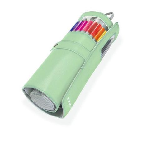STAEDTLER Tűfilc készlet feltekerhető tolltartóban, 0,3 mm, STAEDTLER "Triplus® 334", 20 különböző szín