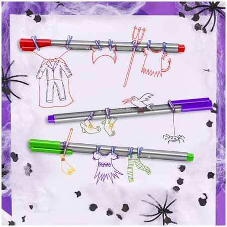 STAEDTLER Tűfilc készlet feltekerhető tolltartóban vegyes színekben, 0,3 mm, STAEDTLER "Triplus® 334", 20 különböző szín