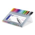 STAEDTLER Tűfilc készlet, 0,3 mm, STAEDTLER "Triplus 334", 20 különböző szín