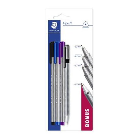 STAEDTLER Vegyes írószer készlet, 4 darabos, STAEDTLER "Triplus® multi set 34P2"