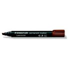 STAEDTLER Alkoholos marker, 2-5 mm, vágott, STAEDTLER "Lumocolor® 350", barna