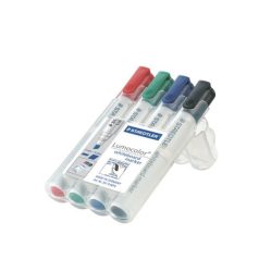   STAEDTLER Táblamarker készlet, 2-5 mm, vágott, STAEDTLER "Lumocolor® 351 B", 4 különböző szín