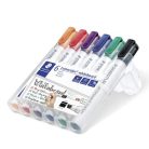 STAEDTLER Táblamarker készlet, 2-5 mm, vágott, STAEDTLER "Lumocolor® 351 B", 6 különböző szín