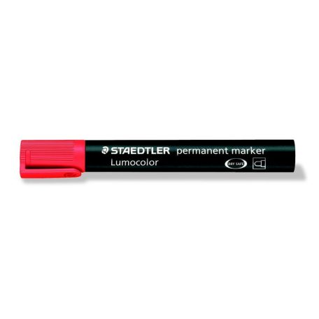 STAEDTLER Alkoholos marker, 2 mm, kúpos, STAEDTLER "Lumocolor® 352", piros