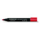 STAEDTLER Alkoholos marker, 2 mm, kúpos, STAEDTLER "Lumocolor® 352", piros
