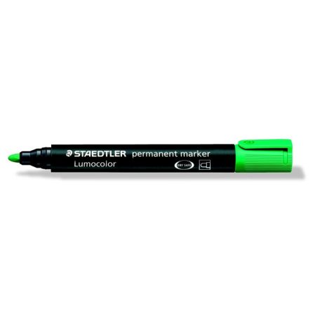 STAEDTLER Alkoholos marker, 2 mm, kúpos, STAEDTLER "Lumocolor® 352", zöld
