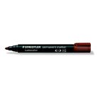 STAEDTLER Alkoholos marker, 2 mm, kúpos, STAEDTLER "Lumocolor® 352", barna