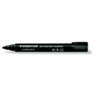 STAEDTLER Alkoholos marker, 2 mm, kúpos, STAEDTLER "Lumocolor® 352", fekete