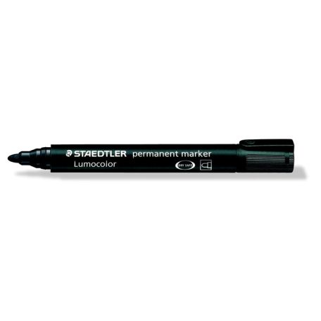 STAEDTLER Alkoholos marker, 2 mm, kúpos, STAEDTLER "Lumocolor® 352", fekete