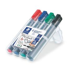   STAEDTLER Flipchart marker, 2 mm, kúpos, STAEDTLER "Lumocolor 356", 4 különböző szín