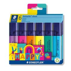   STAEDTLER Szövegkiemelő készlet, 1-5 mm, STAEDTLER "Textsurfer® classic 364 C Happy", 6 különböző szín