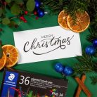 STAEDTLER Ecsetirón készlet, STAEDTLER "Pigment brush 371", 36 különböző szín