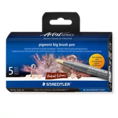   STAEDTLER Ecsetirón készlet, STAEDTLER "Pigment big brush 373", 5 különböző portré színárnyalat