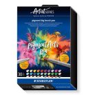 STAEDTLER Ecsetirón készlet, STAEDTLER "Pigment big brush 373", 30 különböző szín