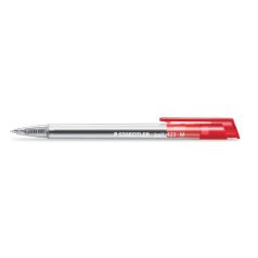   STAEDTLER Golyóstoll, 1 mm, nyomógombos, STAEDTLER "Ball 423 M", piros