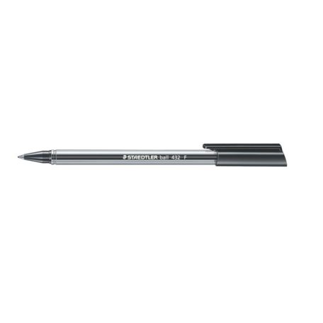 STAEDTLER Golyóstoll, 0,3 mm, kupakos, STAEDTLER "Ball 432", fekete