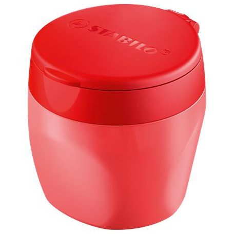 STABILO Hegyező display, egylyukú, tartályos, STABILO "Woody 3 in 1", piros