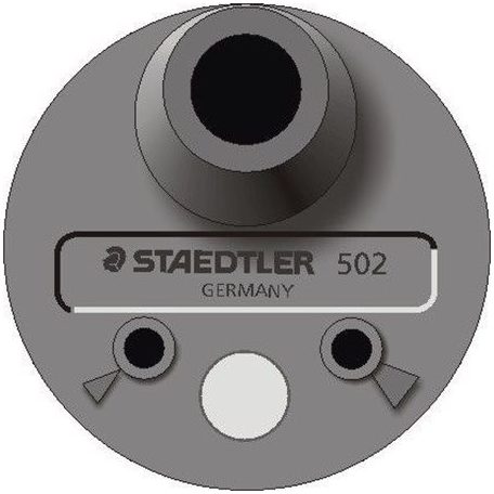 STAEDTLER Hegyező, egylyukú, 2 mm-es hegyhez, STAEDTLER "Mars 502"
