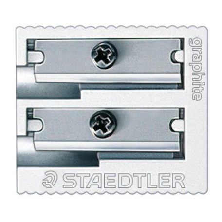 STAEDTLER Hegyező, kétlyukú, fém, STAEDTLER "510 20"