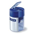 STAEDTLER Hegyező, egylyukú, tartályos, STAEDTLER "511", kék
