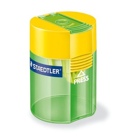 STAEDTLER Hegyező, egylyukú, tartályos, STAEDTLER "511", vegyes színek