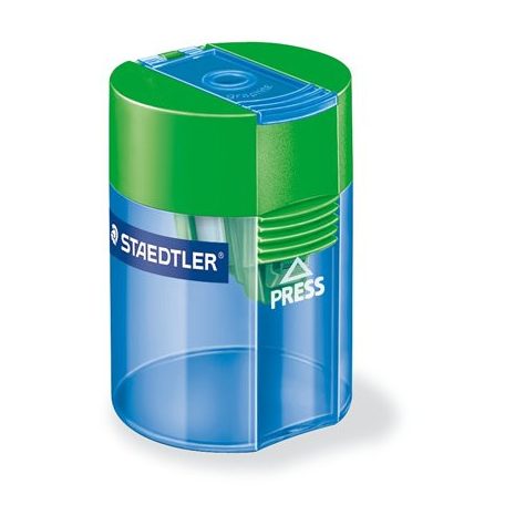 STAEDTLER Hegyező, egylyukú, tartályos, STAEDTLER "511", vegyes színek