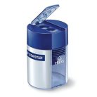 STAEDTLER Hegyező, kétlyukú, tartályos, STAEDTLER "512", kék