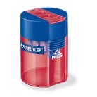 STAEDTLER Hegyező, kétlyukú, tartályos, STAEDTLER "512", vegyes színek