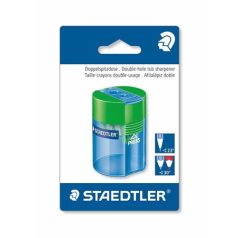   STAEDTLER Hegyező, kétlyukú, STAEDTLER "511 006", vegyes színek