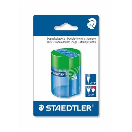 STAEDTLER Hegyező, kétlyukú, STAEDTLER "511 006", vegyes színek