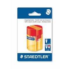  STAEDTLER Hegyező, kétlyukú, STAEDTLER "511 006", vegyes színek