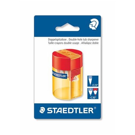 STAEDTLER Hegyező, kétlyukú, STAEDTLER "511 006", vegyes színek