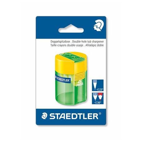 STAEDTLER Hegyező, kétlyukú, STAEDTLER "511 006", vegyes színek