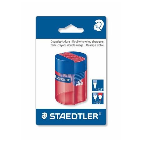 STAEDTLER Hegyező, kétlyukú, STAEDTLER "511 006", vegyes színek