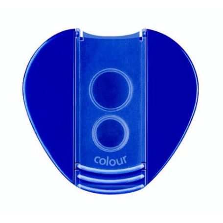 STAEDTLER Hegyező, kétlyukú, tartályos, STAEDTLER "Noris 512 F", kék