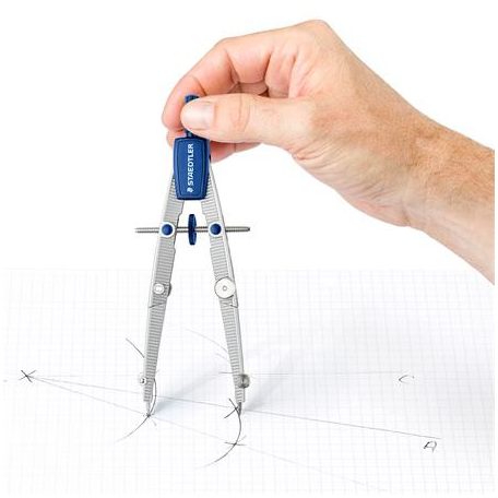 STAEDTLER Körző készlet, precíziós, 4 darabos, STAEDTLER "Noris 550 02"