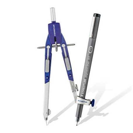 STAEDTLER Körző készlet, precíziós, 4 darabos, STAEDTLER "Mars® comfort 552"
