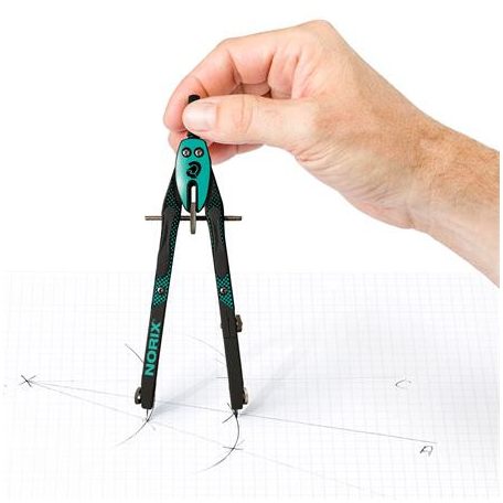 STAEDTLER Körző készlet, precíziós, 3 darabos, STAEDTLER "Norix® 555", zöld