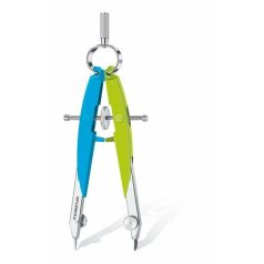   STAEDTLER Körző készlet, precíziós, 2 darabos, STAEDTLER "Mars Comfort 556", neon kék/zöld