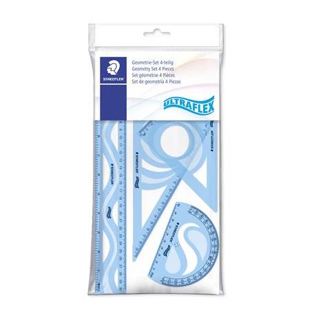 STAEDTLER Vonalzókészlet, műanyag, hajlítható, 4 darabos, STAEDTLER "569 PB", vegyes színek