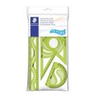 STAEDTLER Vonalzókészlet, műanyag, hajlítható, 4 darabos, STAEDTLER "569 PB", vegyes színek