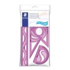 STAEDTLER Vonalzókészlet, műanyag, hajlítható, 4 darabos, STAEDTLER "569 PB", vegyes színek