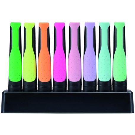 STABILO Szövegkiemelő készlet, 2-5 mm, STABILO "Green Boss Pastel", 8 db-os asztali készlet