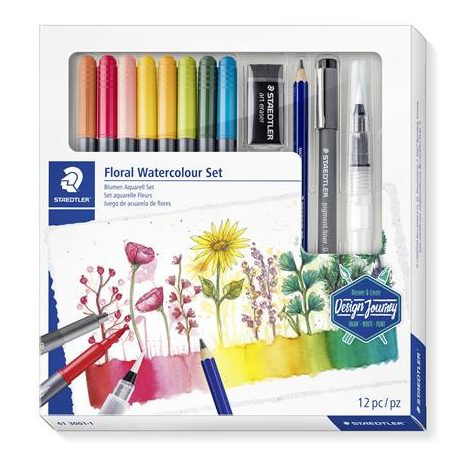 STAEDTLER Ecsetirón készlet, kétvégű, STAEDTLER "Mixed Set 5", 8 különböző szín
