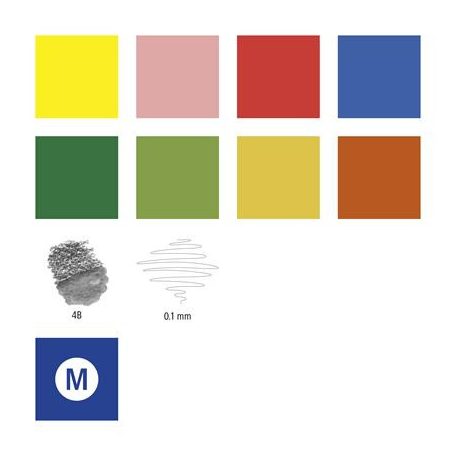 STAEDTLER Ecsetirón készlet, kétvégű, STAEDTLER "Mixed Set 5", 8 különböző szín