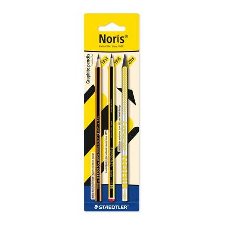 STAEDTLER Grafitceruza készlet, HB, STAEDTLER "Noris® evolution set", 3 darab