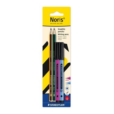 STAEDTLER Grafitceruza és tűfilc készlet, STAEDTLER "Noris® colour edition set", lila+kék tűfilc
